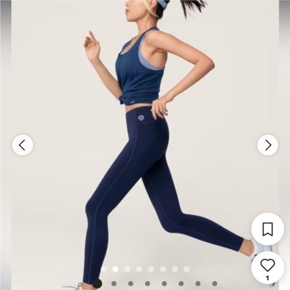 NWOT Allbirds Natural Legging Women's Merino Wool Blend small /navy